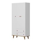 Quarto De Bebê Guarda Roupa 3 Portas Com Berço Fernanda  Bran