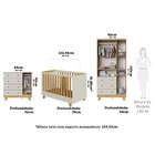 Quarto De Bebê Guarda Roupa 3 Portas Cômoda E Berço Minicama