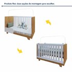 Quarto De Bebê Guarda Roupa 3 Portas E Berço Mini Cama 100% M