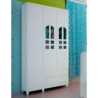 Quarto De Bebê Guarda Roupa 3 Portas Selena Berço Mini Cama M