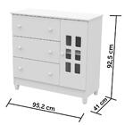 Quarto De Bebê Guarda Roupa Ariane Cômoda Fraldário Bianca Be