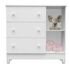 Quarto De Bebê Guarda Roupa Ariane Cômoda Fraldário Bianca Be