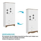 Quarto De Bebê Guarda Roupa Com Janelas Losango E Berço Ameri