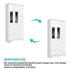 Quarto De Bebê Guarda Roupa Com Janelas Retangulo E Berço Ame