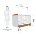 Quarto De Bebê Guarda Roupa Com Janelas Retangulo E Berço Ame