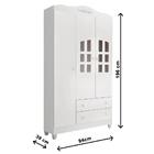 Quarto De Bebê Guarda Roupa Provençal 3 Portas Berço Mini Cam