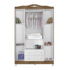 Quarto De Bebê Guarda Roupa Provençal 4 Portas Berço Mini Cam