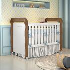 Quarto De Bebê Guarda Roupa Provençal 4 Portas Berço Mini Cam