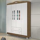 Quarto De Bebê Guarda Roupa Provençal 4 Portas Berço Mini Cam