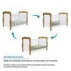 Quarto De Bebê Guarda-roupas 3 Portas Janeladas E Berço Minic