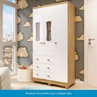 Quarto De Bebê Guarda Roupas 3 Ptas 3 Gavetas E Berço100% Mdf