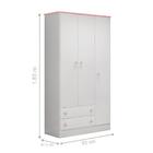 Quarto De Bebê Hart  Branco Rosa