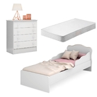 Quarto De Bebê Hart Branco Com Colchão