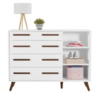 Quarto De Bebê Joana Cômoda E Berço Falls Branco