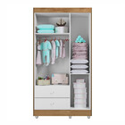 Quarto De Bebê Life Courino E Branco Com Ypê Com Berço Mini C