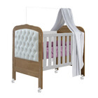 Quarto De Bebê Life Courino E Branco Com Ypê Com Berço Mini C