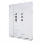 Quarto De Bebê Lívia Com Berço Americano Lara Branco Brilho –