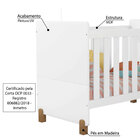 Quarto De Bebê Melody Decor Com Berço E Guarda Roupa - Branc