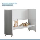 Quarto De Bebê Mini Berço Com Colchão, Cômoda 1 Porta 4 Gavet