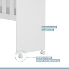 Quarto De Bebê Mini Berço Com Colchão, Cômoda 1 Porta 4 Gavet