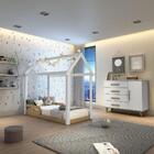 Quarto De Bebê Montessoriano Cama Casinha Comoda Com Fraldári