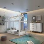 Quarto De Bebê Montessoriano Retrô Ludmila Cama Casinha Analu