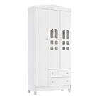 Quarto De Bebê New Selena 3 Portas Com Berço Lila E Cômoda Gr