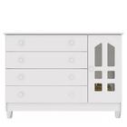 Quarto De Bebê New Selena 4 Portas Com Cômoda Gran Selena E B