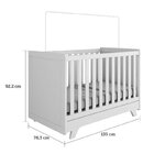 Quarto De Bebê Para Gêmeos Com 2 Berços E Cômoda Retrô 100% M