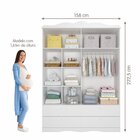 Quarto De Bebê Provençal Berço Capitonê Cômoda 4 Gavetas Guar