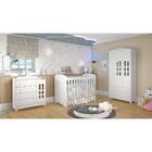 Quarto De Bebê Provençal Eloá Berço 3 Em 1 Guarda Roupa Cômod