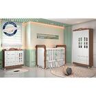 Quarto De Bebê Provençal Guarda Roupa 3 Portas Cômoda Berço M