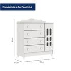 Quarto De Bebê Provençal Lisa Berço Mini Cama Guarda Roupa Cô