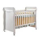 Quarto De Bebê Provençal Lisa Com Colchão Berço Mini Cama Côm