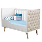 Quarto De Bebê Retrô Cléo Berço Com Capitonê Lorena Cômoda In