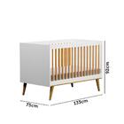 Quarto De Bebê Retrô Com Colchão Guarda Roupa 4 Portas Cômoda