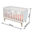 Quarto De Bebê Retrô Com Colchão Guarda Roupa 4p Cômoda Com P