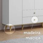 Quarto De Bebê Retrô Com Colchão Guarda Roupa 4p Cômoda Com P