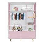 Quarto De Bebê Retrô Guarda Roupa 3 Portas Cômoda Berço Com C