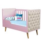 Quarto De Bebê Retrô Guarda Roupa 3 Portas Cômoda Berço Com C