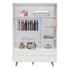 Quarto De Bebê Retrô Lorena Berço 3 Em 1 Ludmila Guarda Roupa