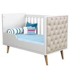 Quarto De Bebê Retrô Lorena Berço Com Capitonê Guarda Roupa I