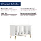 Quarto De Bebê Retrô Ludmila Berço 3 Em 1 Cômoda Infantil Bra