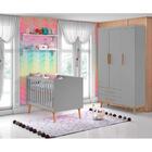 Quarto De Bebê Retrô Ludmila Berço 3 Em 1 Guarda Roupa 3 Port