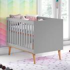 Quarto De Bebê Retrô Ludmila Berço 3 Em 1 Guarda Roupa 3 Port