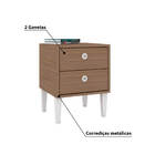 Quarto De Casal Cama Tókio 4 Portas E 2 Criados Mudos - Monta