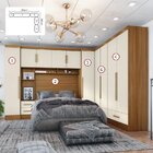 Quarto De Casal Completo 5 Peças 6 Portas 4 Gavetas Com Malei