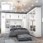 Quarto De Casal Completo 5 Peças 6 Portas 4 Gavetas Com Malei