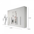 Quarto De Casal Completo Com Cama E Guarda-roupa Com Espelho
