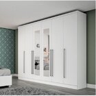 Quarto De Casal Completo Com Cama E Guarda-roupa Com Espelho
